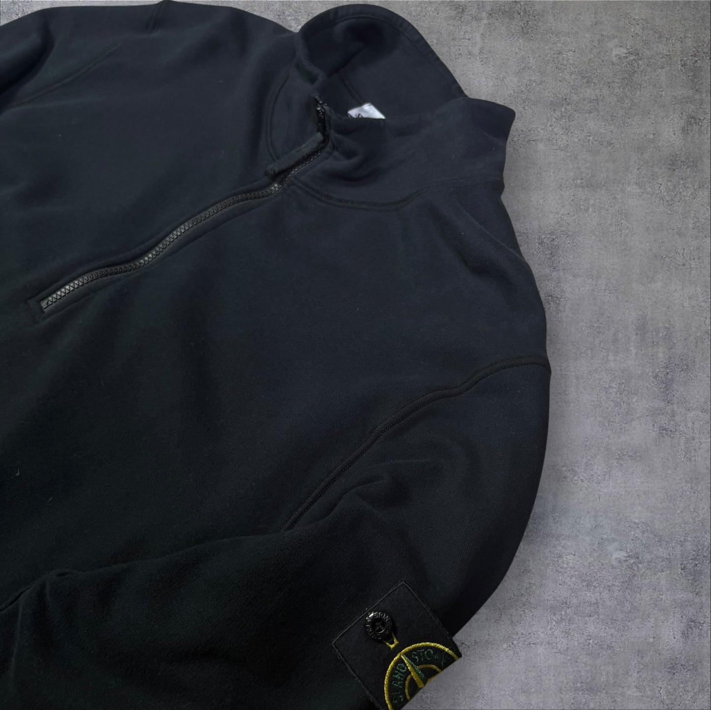 Stone Island Quarter Zip Black Size XXL RRP £350