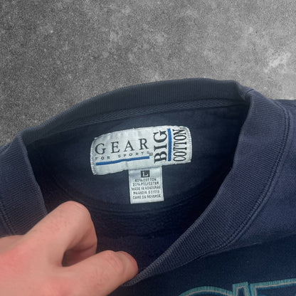 Vintage Gear for Sports Virginia Tech Crewneck Navy Large RRP £60