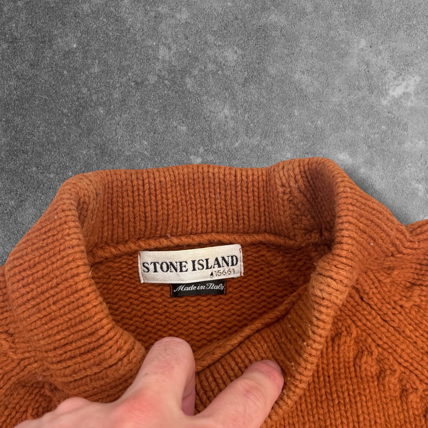 Stone Island Vintage Knit Jumper Men's Large Logo Arm RRP £325