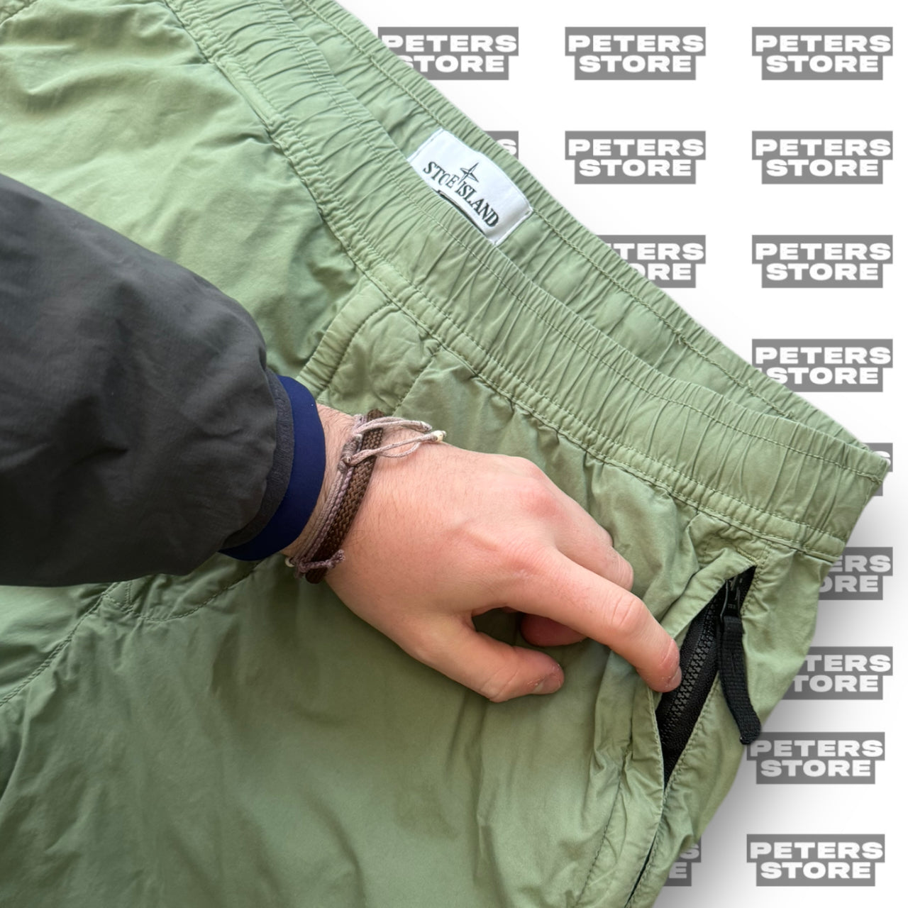 Stone Island Sage Green Cargos