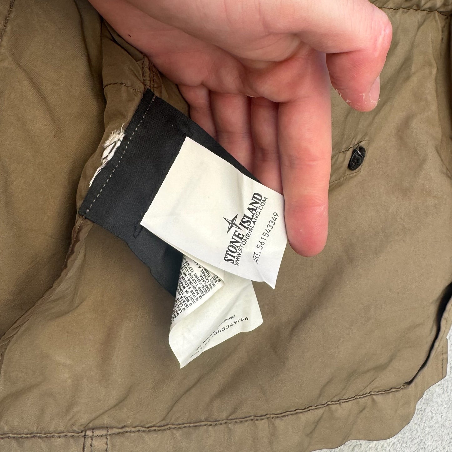 Stone Island David-TC Jacket SS 2012 Khaki Art 561543349 RRP £600