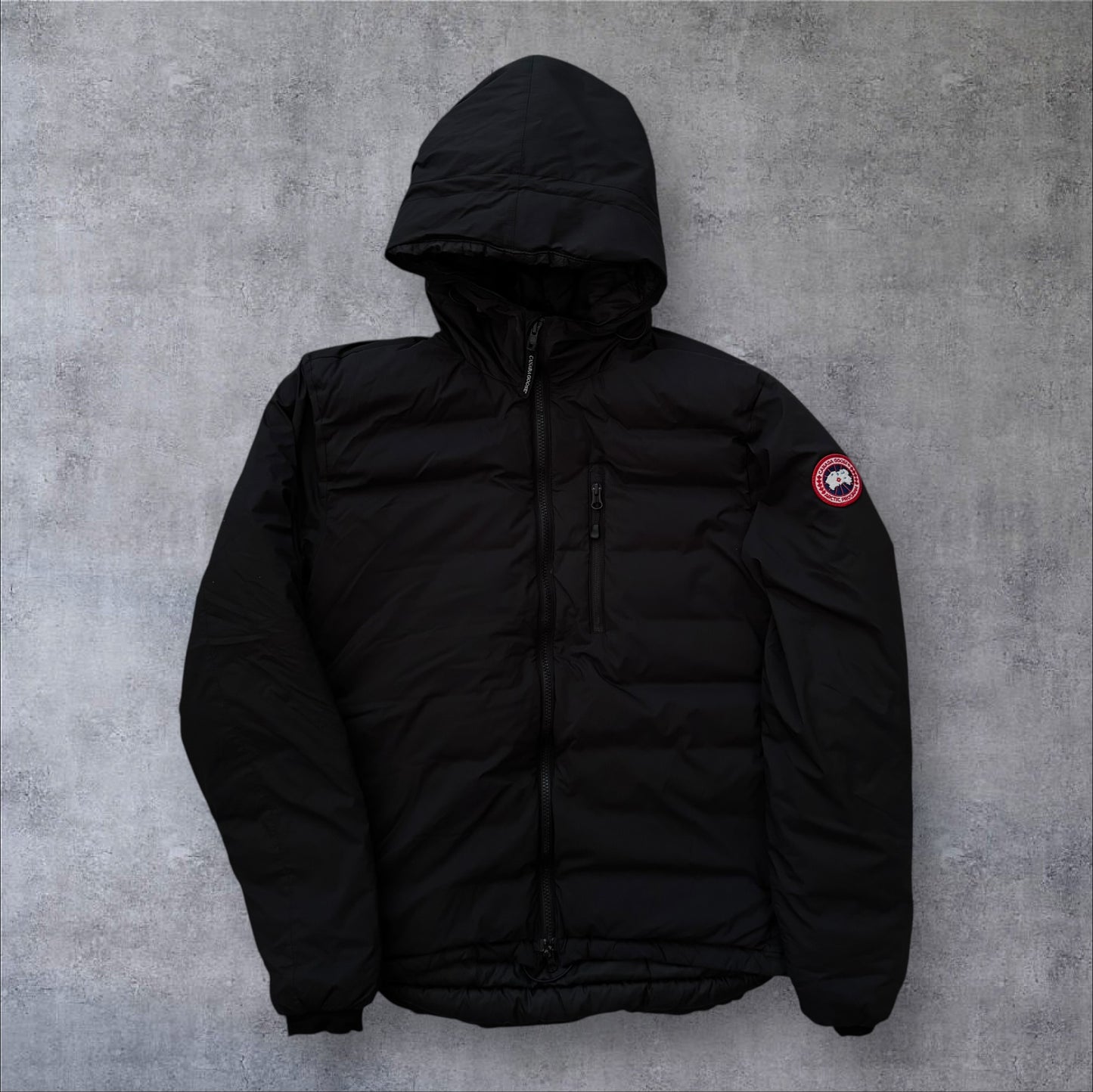 Canada Goose Hooded Lodge Jacket Men’s Size Large Black RRP £595