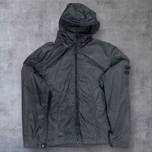 Stone Island Nylon Metal Fleece Lined Jacket Black Size Large RRP £500+