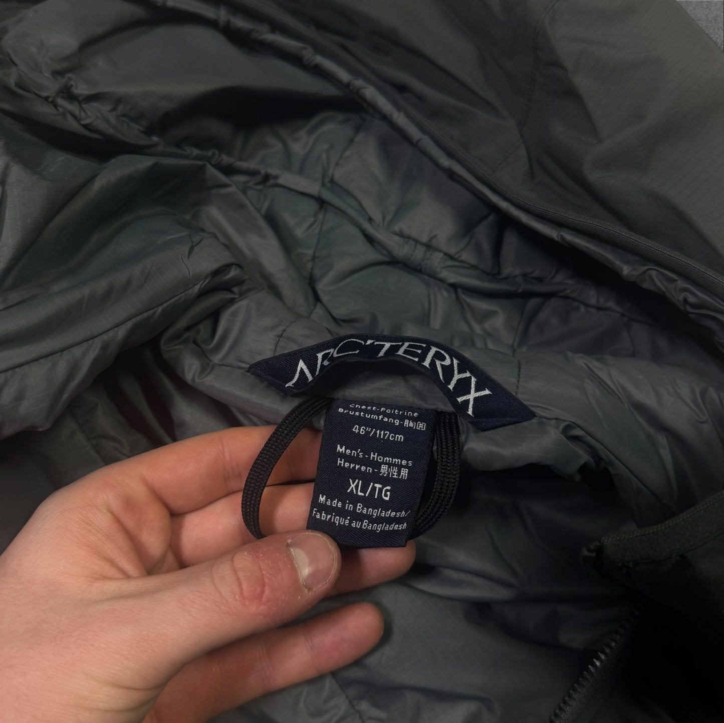 Arcteryx LEAF Atom LT Wolf Grey XL RRP £360
