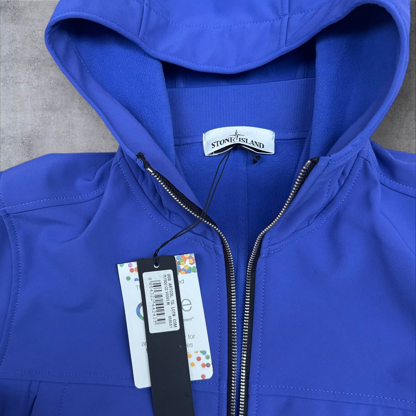 Stone Island Fleece Lined Softshell Ocean Blue Medium Brand New With Tags RRP £650