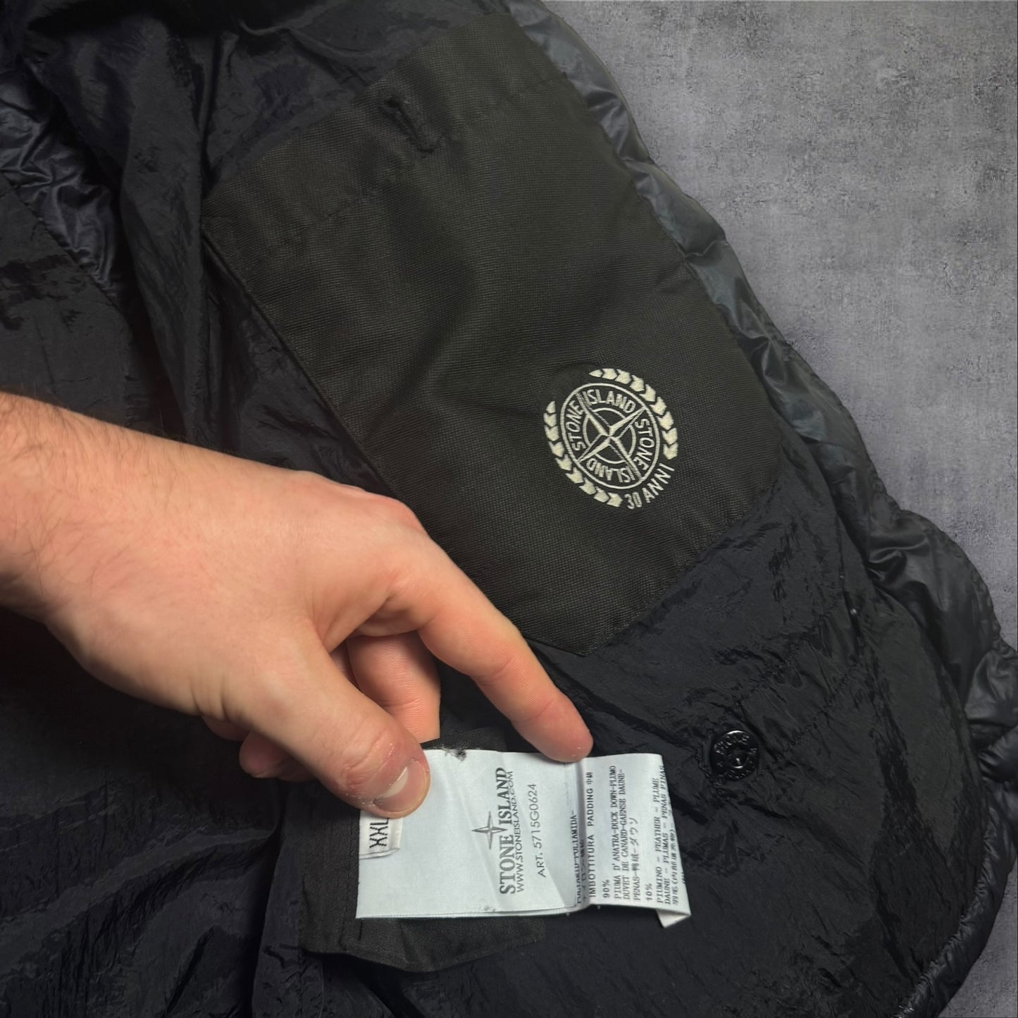 Stone Island 30th Anniversary Puffer Gilet XXL RRP £525