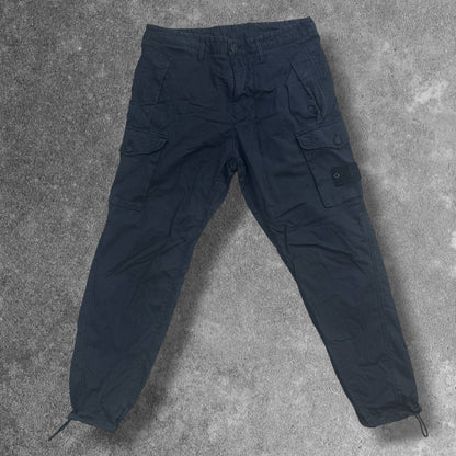 Stone Island Ghost Cargos 32W Black Cinch Ankle RRP £350