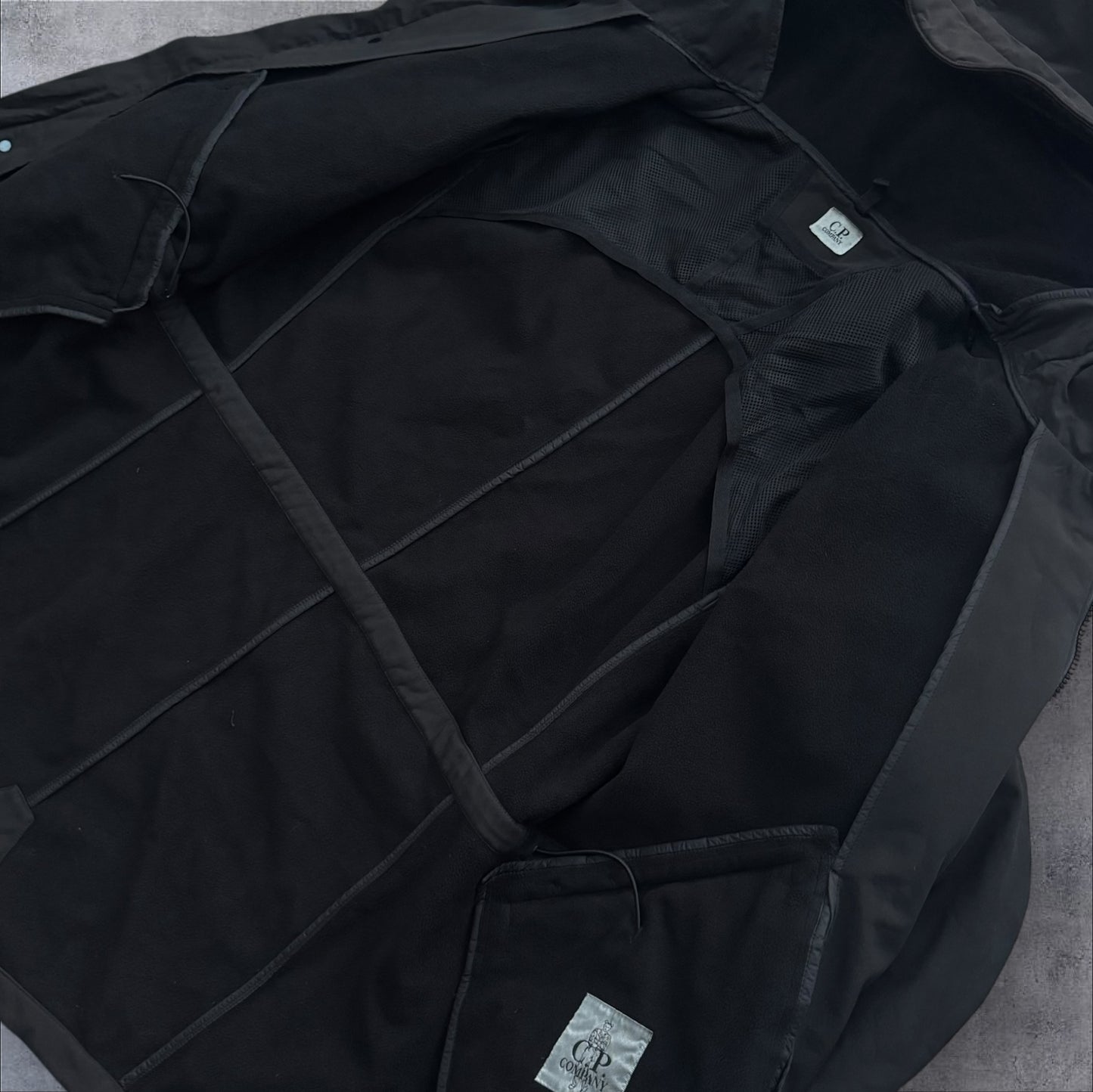 CP Company Fleece Lined Softshell Parka Black RRP £525