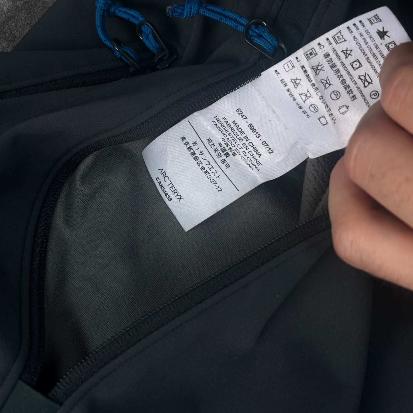 Arc'teryx Hooded Windstopper Jacket Men's Large Fleece Lined RRP £300