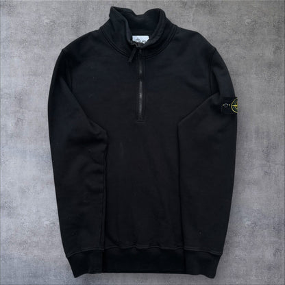 Stone Island Quarter Zip Jumper Black Medium RRP £250