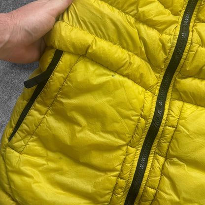 Stone Island Micro Yarn Down Gilet Yellow RRP £450