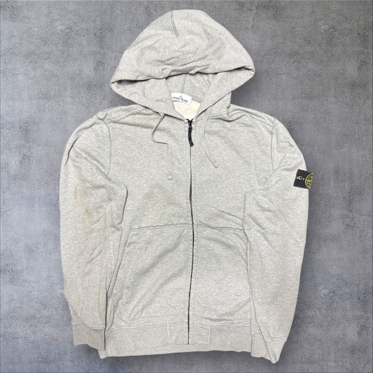 Stone Island Grey Zip Hoodie 3XL RRP £350