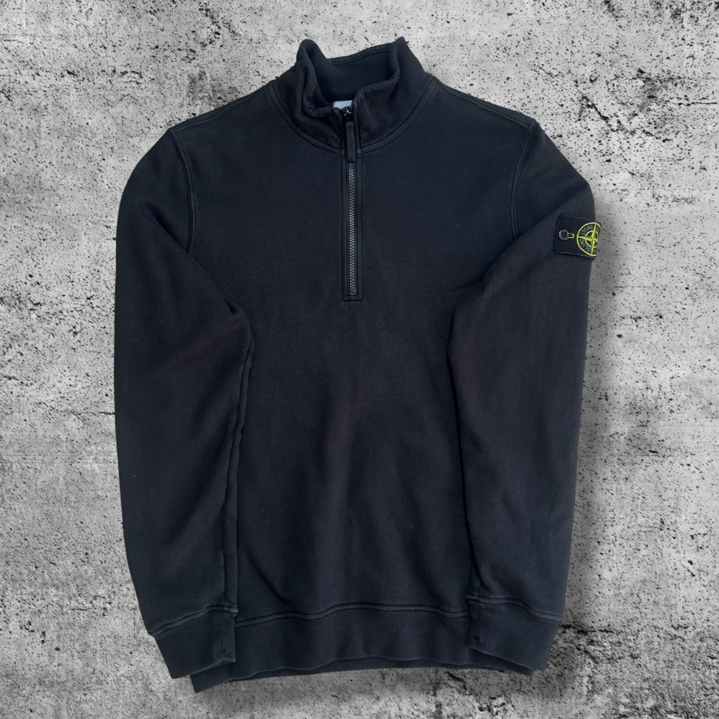 Stone Island Quarter Zip Men's Large Black RRP £350