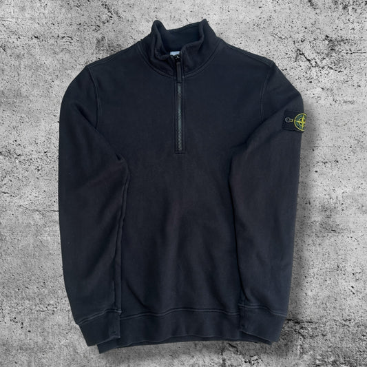 Stone Island Quarter Zip Men's Large Black RRP £350