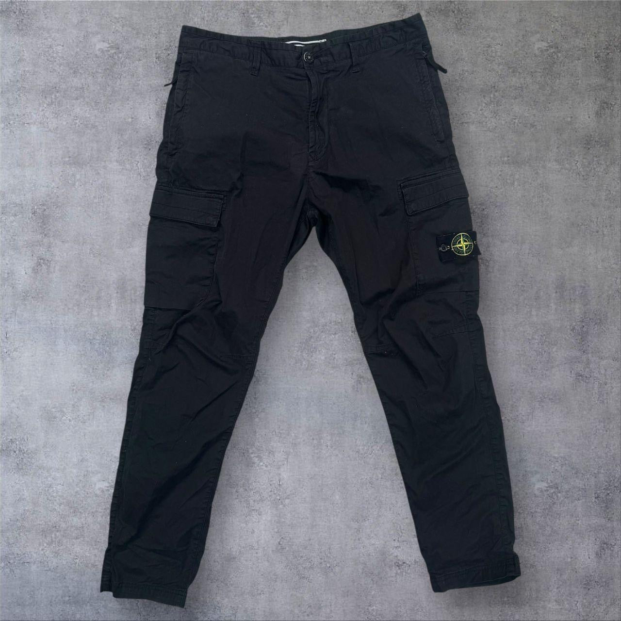 Stone Island Cargo Trousers Black Size 34W RRP £395+