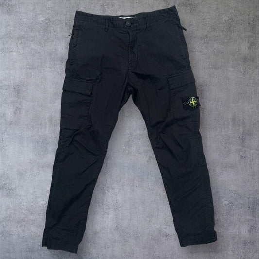 Stone Island Cargo Trousers Black Size 34W RRP £395+