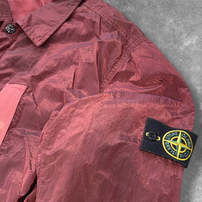 Stone Island Nylon Metal Jacket Large Red Cotton Lined RRP £600