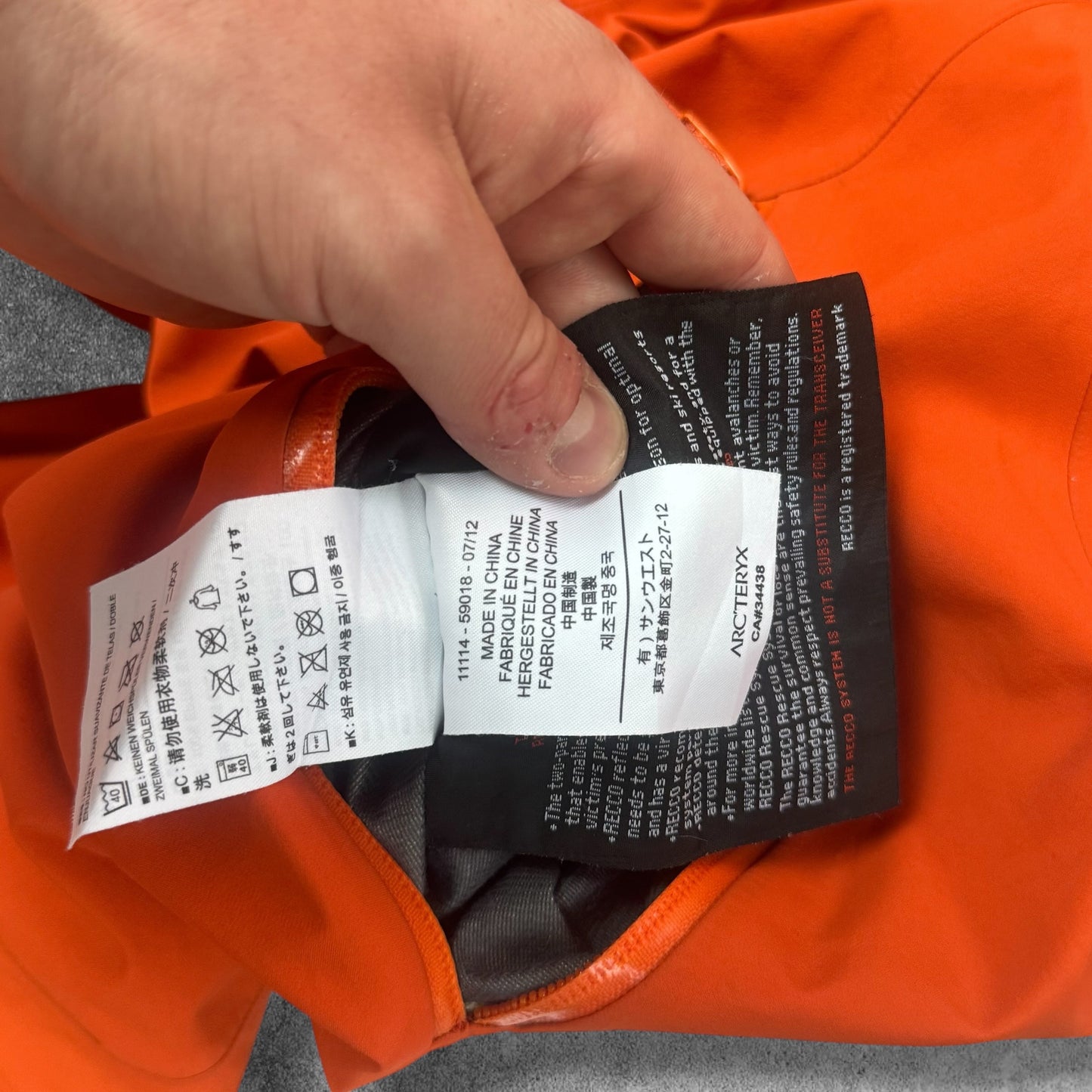 Arc'teryx Sabre Gore-Tex Ski Trousers Men's Large Orange RRP £450