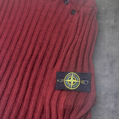 Stone Island 90s Knit Jumper Red RRP £325