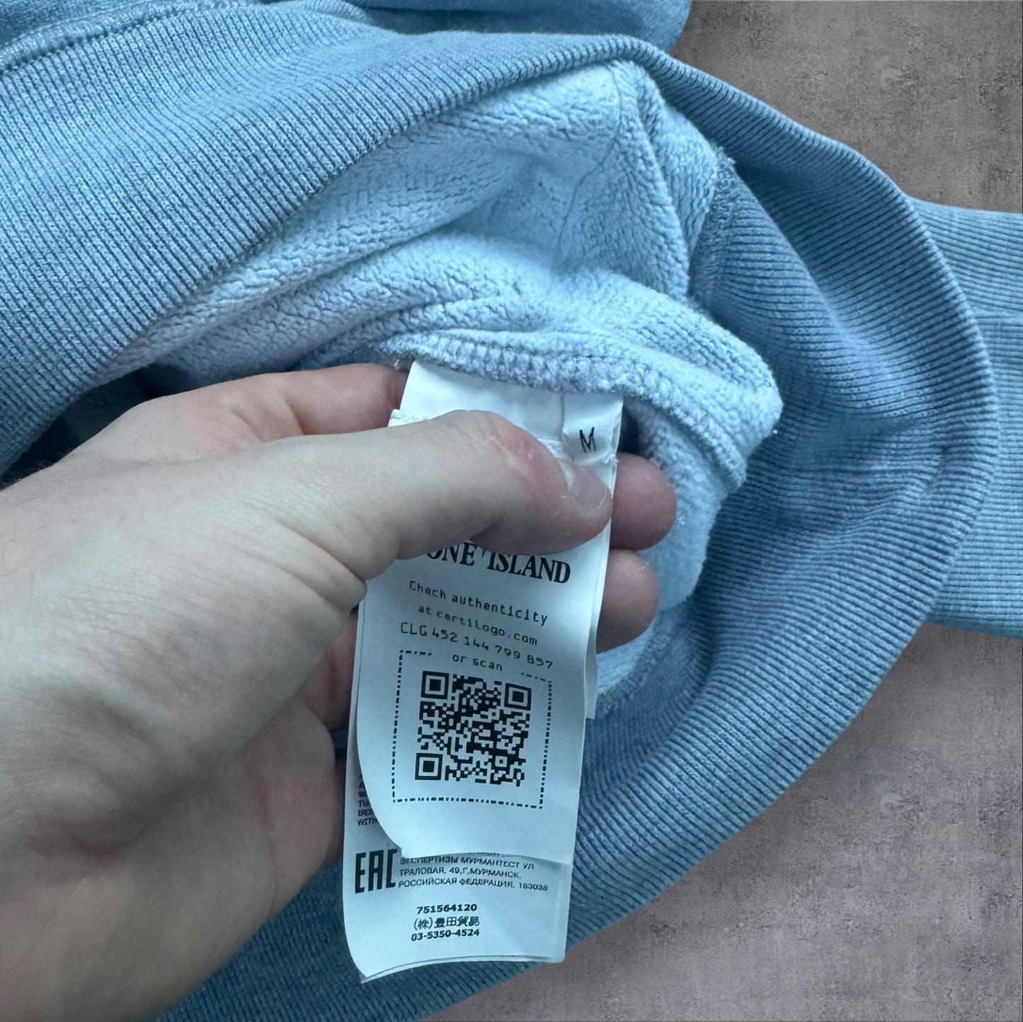 Stone Island Grey Hoodie Medium RRP £350