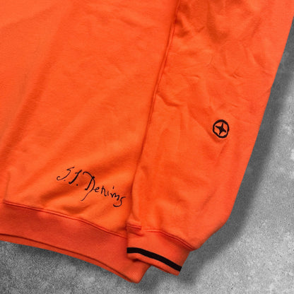 Stone Island Denims Quarter Zip 2XL Orange RRP £245