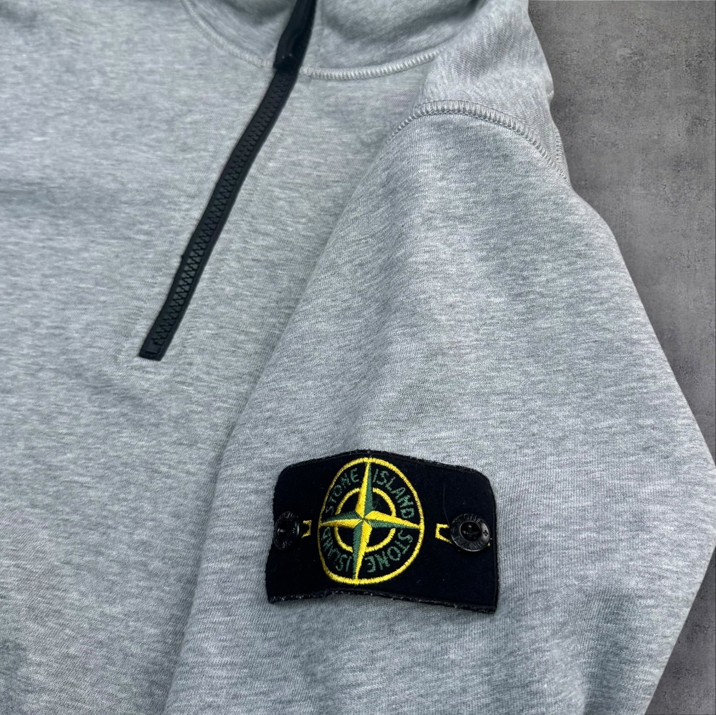 Stone Island Quarter Zip Grey Mens Small RRP £265