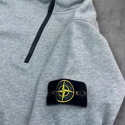 Stone Island Quarter Zip Grey Mens Small RRP £265