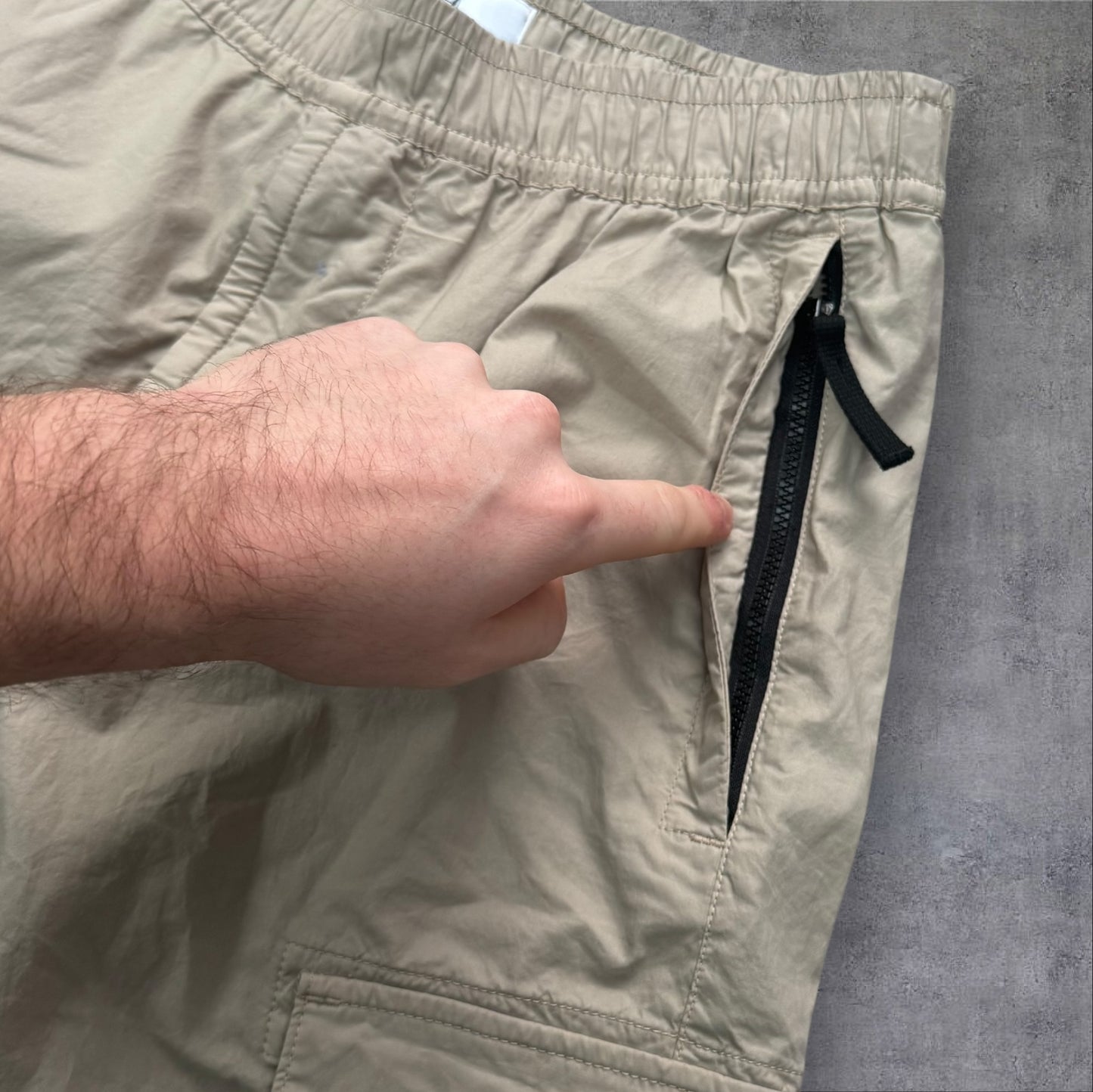 Stone Island Elasticated Waist Cargos Tan 30W RRP £350