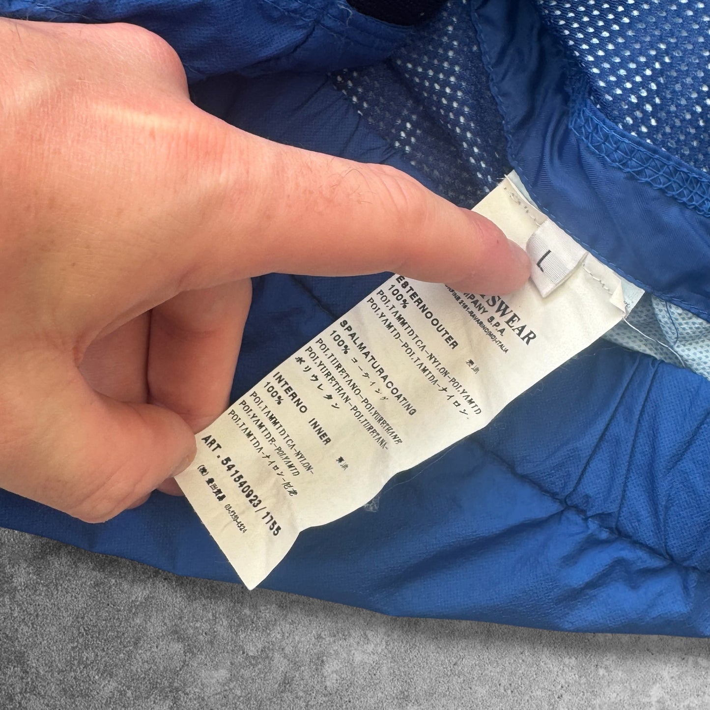 Stone Island Blue Membrana TC Jacket Vintage RRP £550