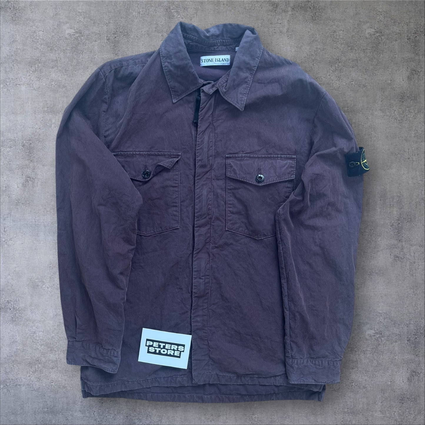 Stone Island Brushed Cotton Overshirt Medium (Fits Large) RRP £375+