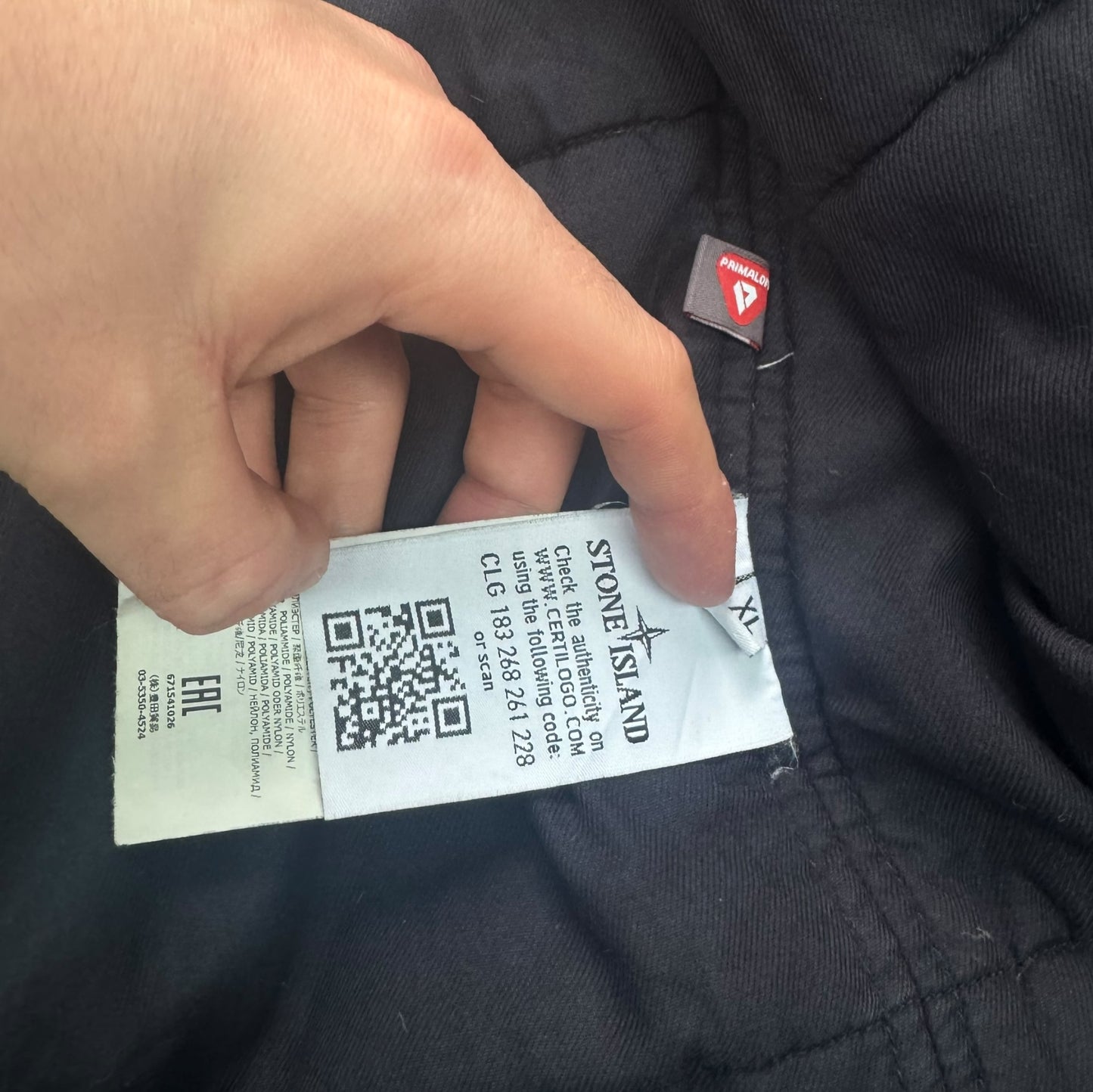 Stone Island Primaloft Micro Reps Jacket XL RRP £525