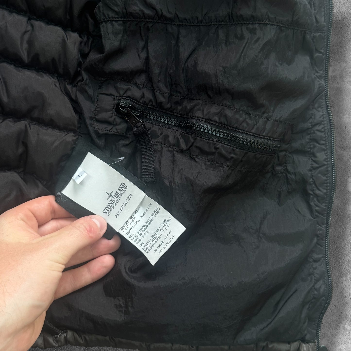 Stone Island Down Gilet Large Brown Art 5715G0324 RRP £450