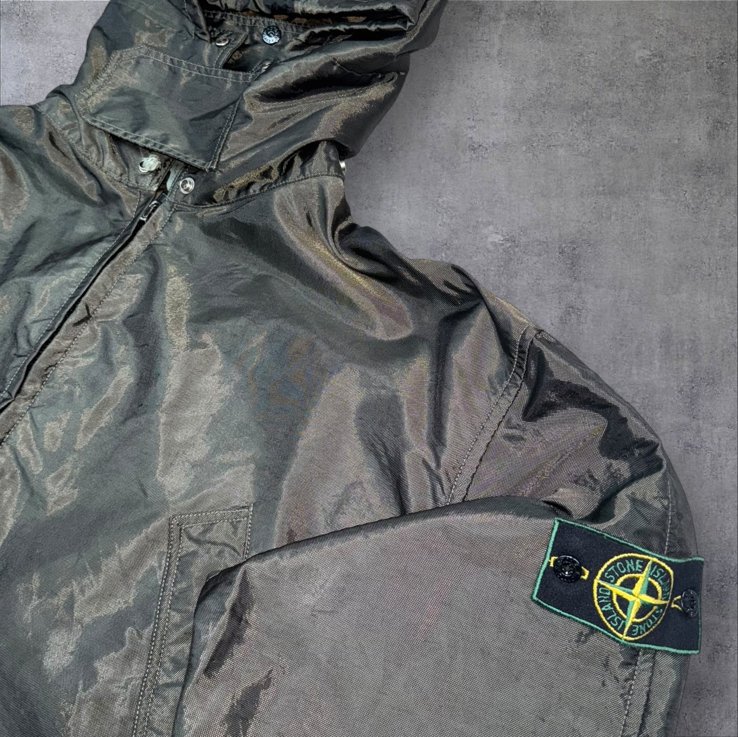90s Stone Island Formula Steel Dual Layer Parka Jacket A/W 1995