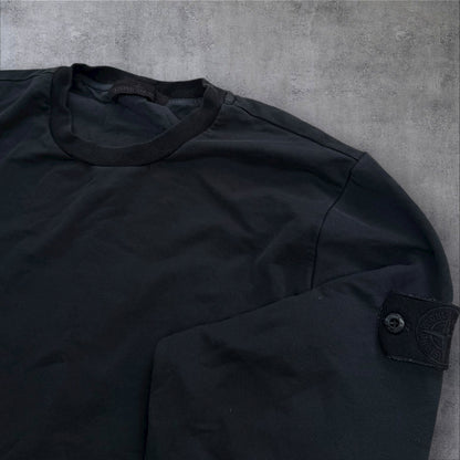 Stone Island Ghost Dense Cotton Sweatshirt Black Size Large RRP £350+
