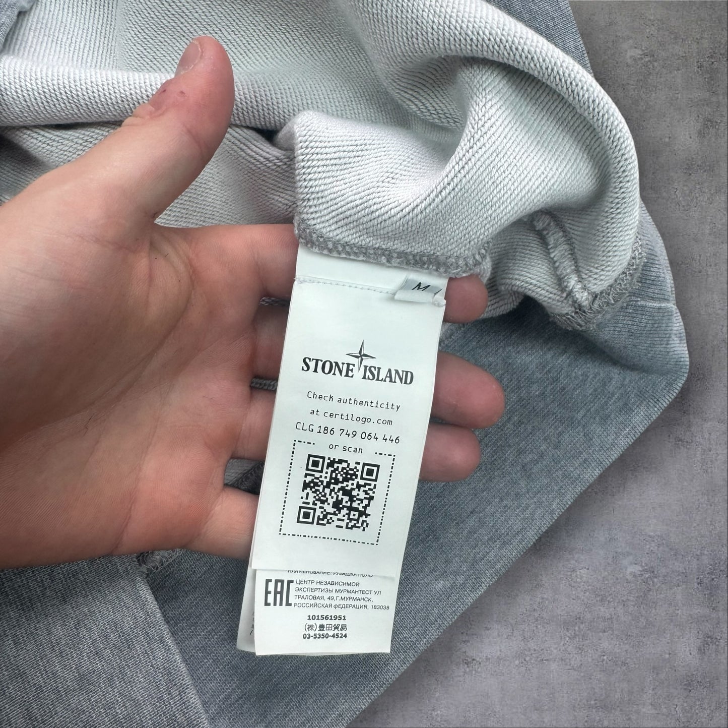 Stone Island Quarter Zip Medium Grey New Season RRP £245