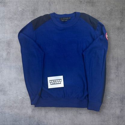 Canada Goose Merino Wool Jumper Royal Blue Size Large RRP £300