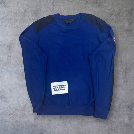 Canada Goose Merino Wool Jumper Royal Blue Size Large RRP £300