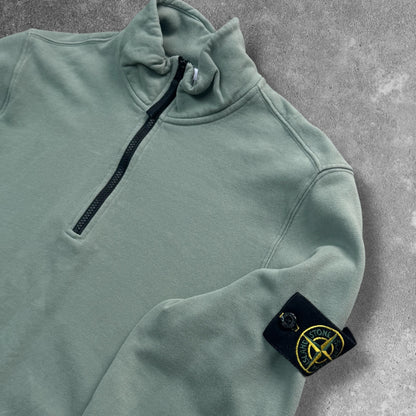Stone Island Khaki Quarter Zip Small RRP £310