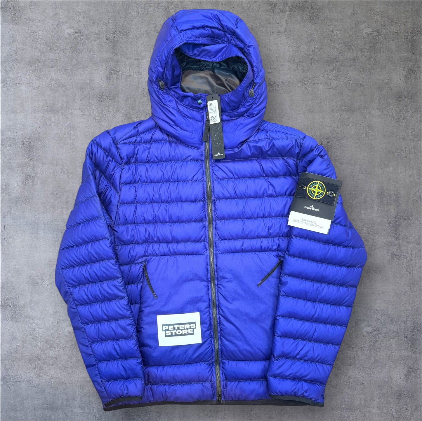 Stone Island Brand New With Tags Bio Based Ripstop Down Jacket XL Ocean Blue RRP £850