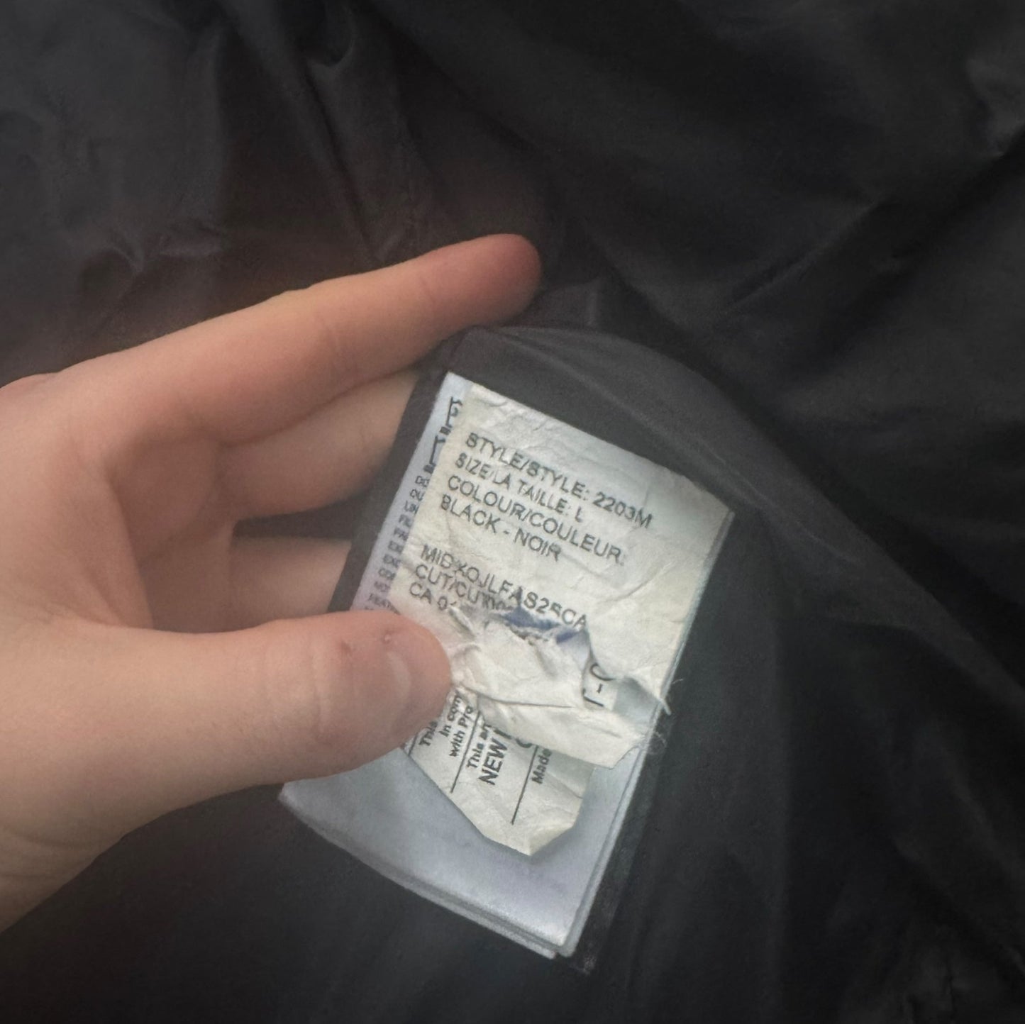 Canada Goose Hooded Cabri Jacket Black Size Large RRP £550