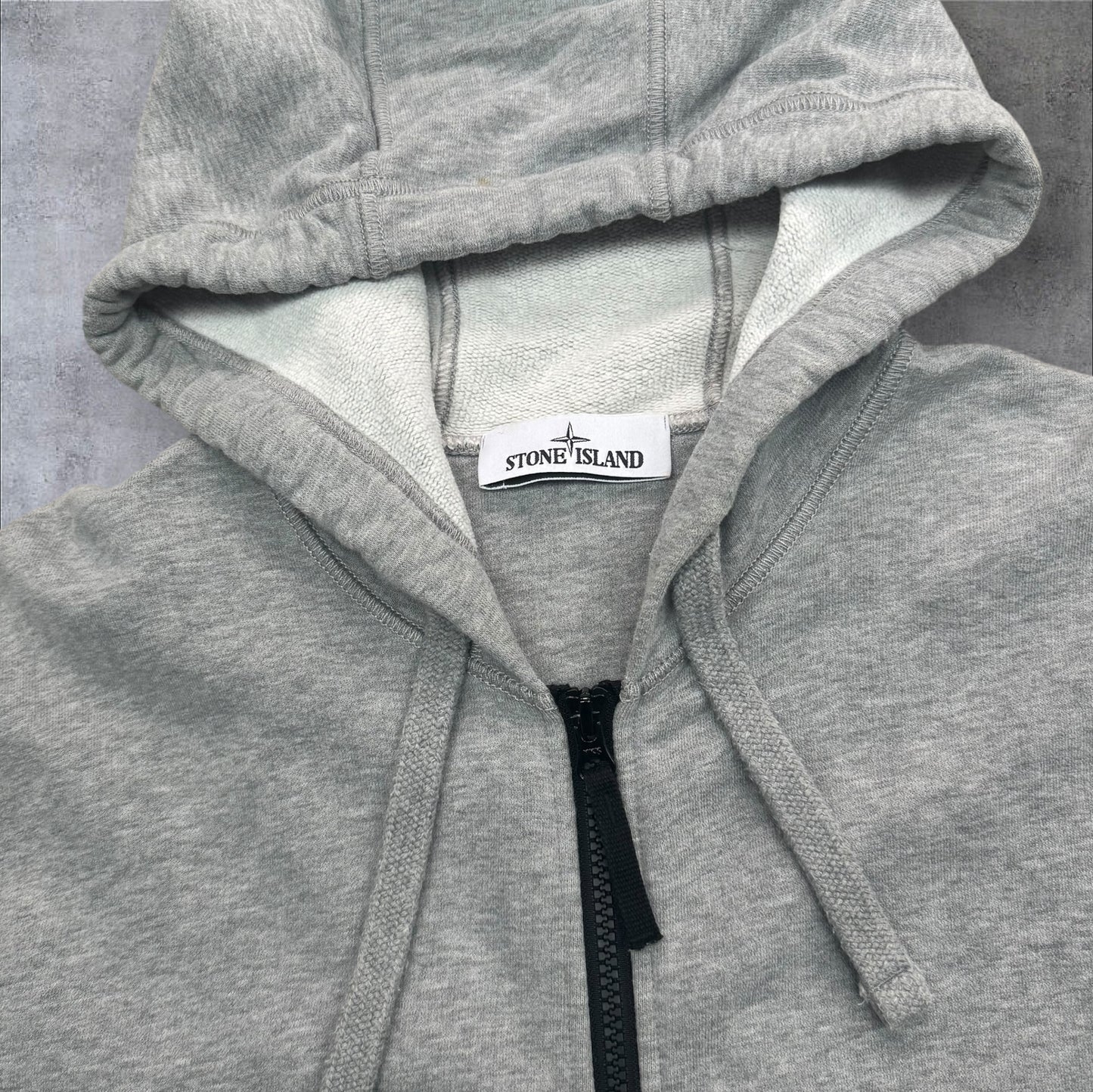Stone Island Grey Zip Up Hoodie Large RRP £300