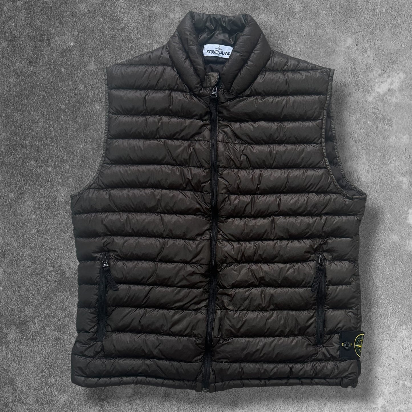 Stone Island Down Gilet Large Brown Art 5715G0324 RRP £450