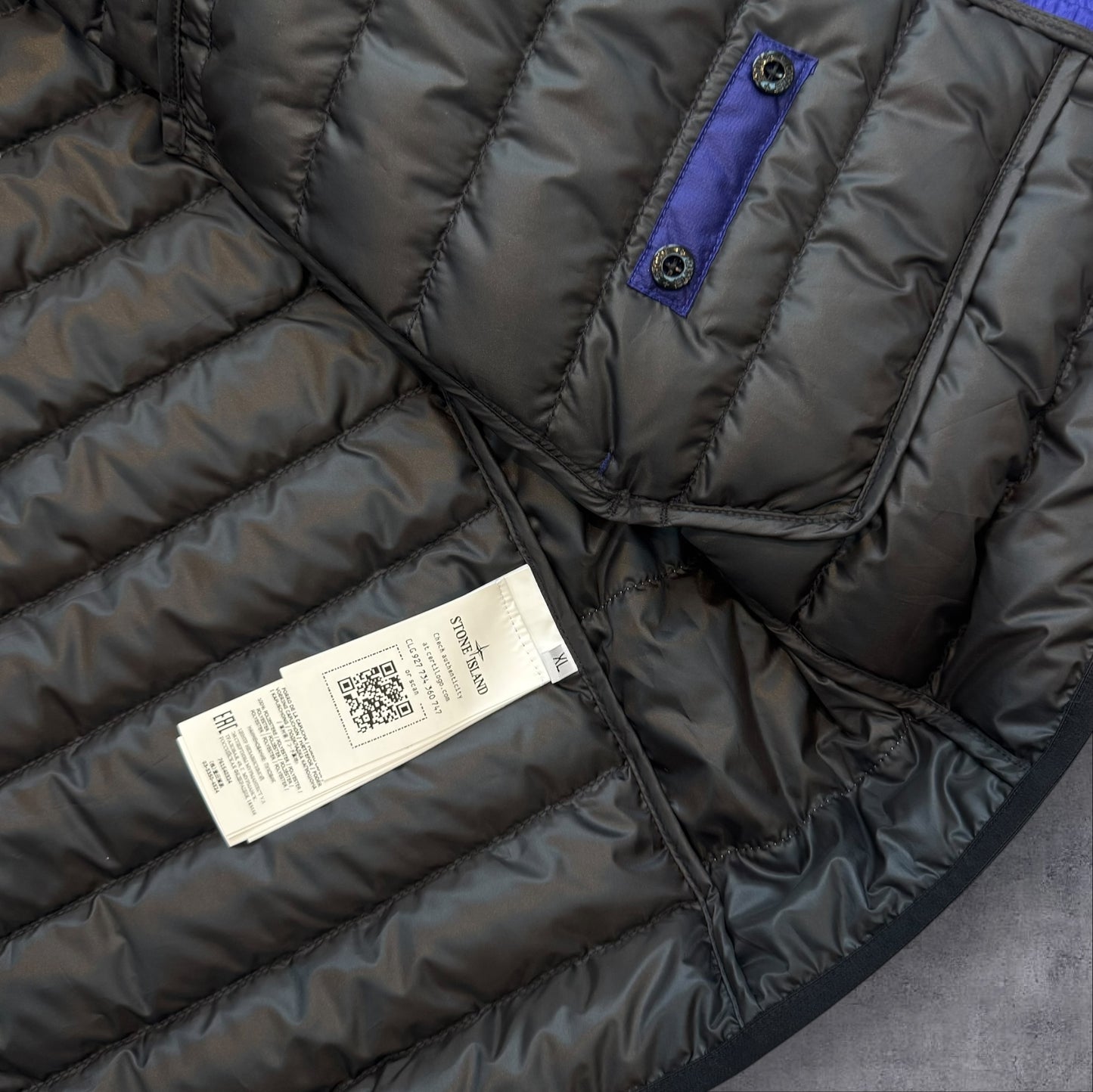 Stone Island Brand New With Tags Bio Based Ripstop Down Jacket XL Ocean Blue RRP £850