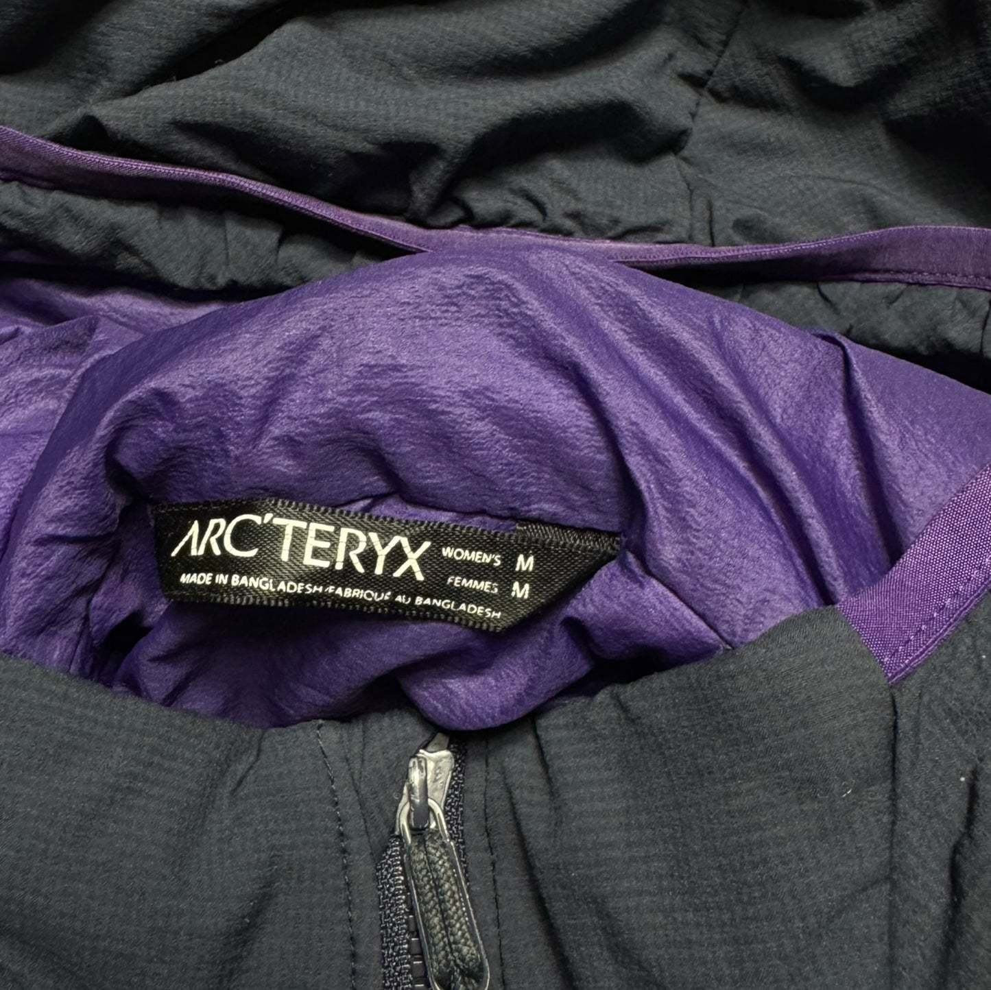 Arcteryx Womens Medium Atom LT Jacket Purple Inner Colourway RRP £240