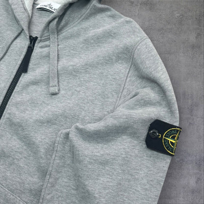 Stone Island Grey Zip Up Hoodie Large RRP £300