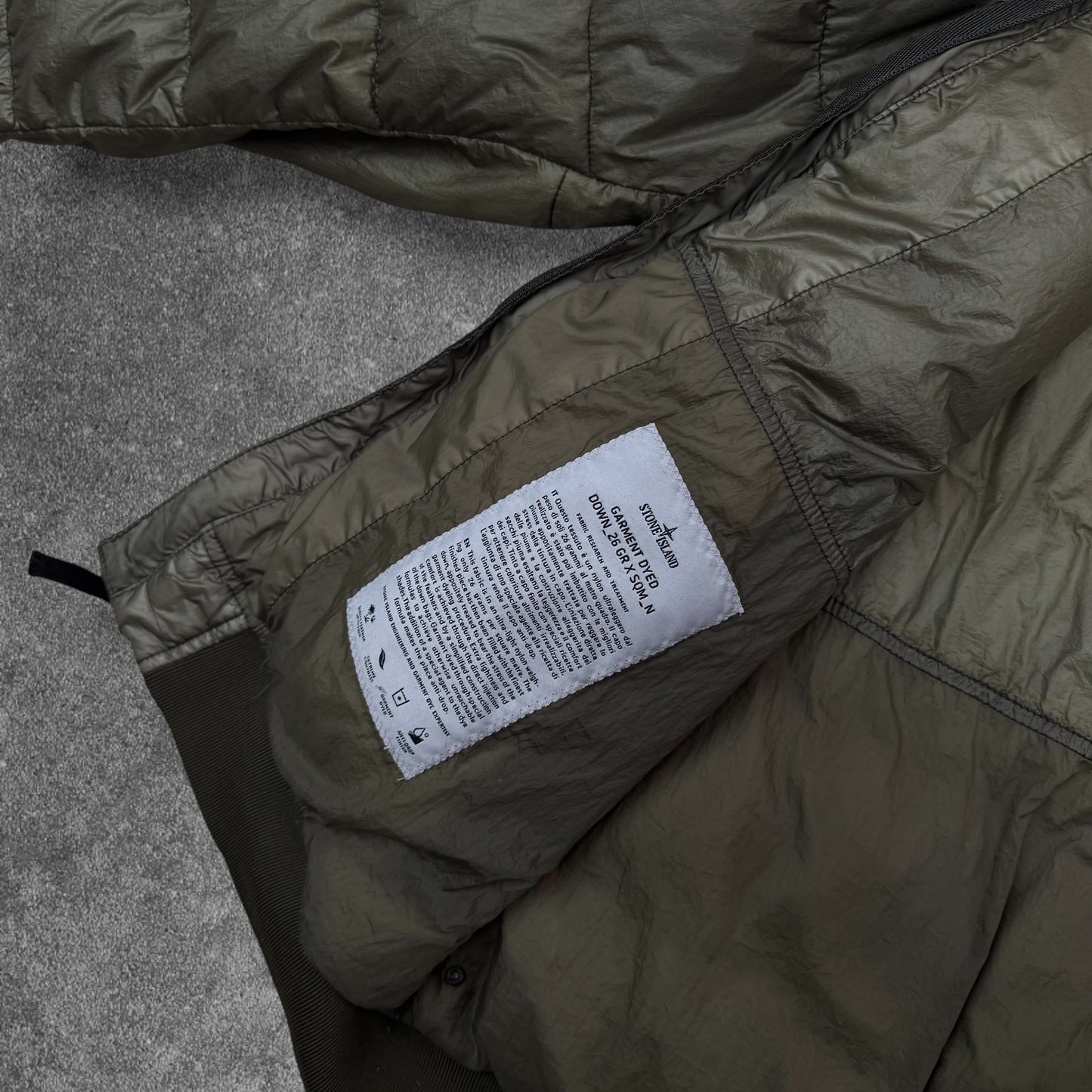 Stone Island Garment Dyed Down Puffer Jacket Large RRP £650