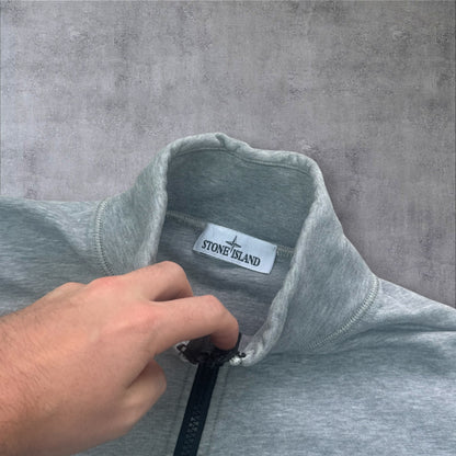 Stone Island Quarter Zip Medium Grey New Season RRP £245