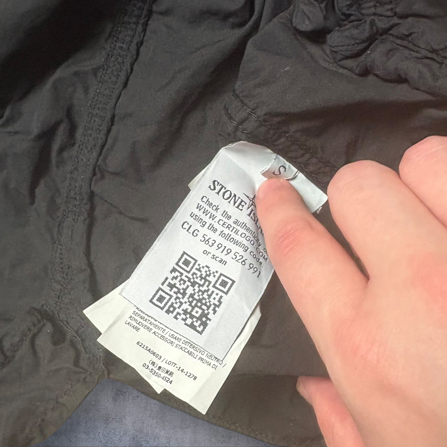 Stone Island Tela Paracadute Overshirt Black Size Small RRP £395