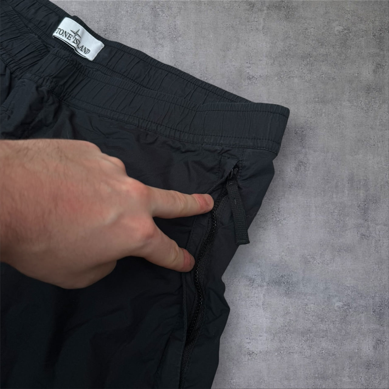 Stone Island 38W Dark Navy Cargo Trousers Elasticated Waist A0020 RRP £395