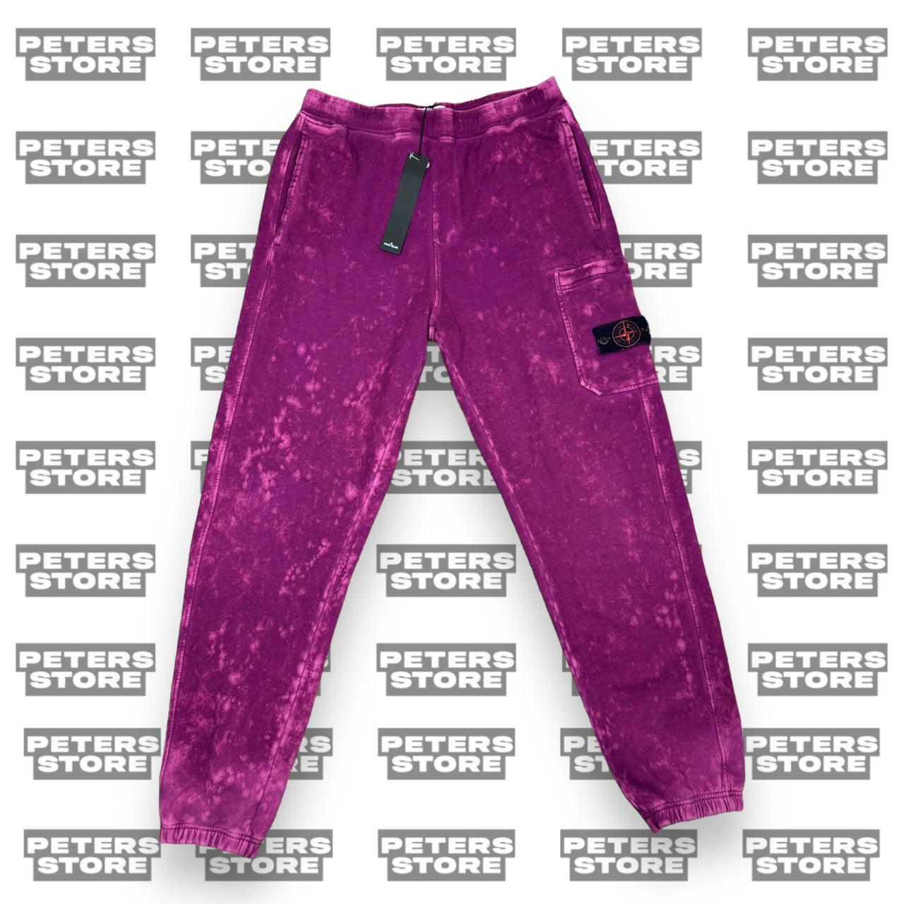 Stone Island Red Acid Wash Joggers